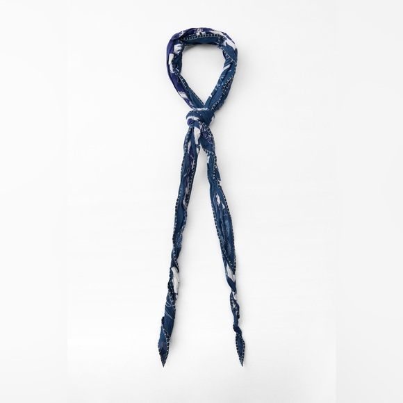 ZARA PRINTED WRINKLE BANDANA - Picture 2 of 6